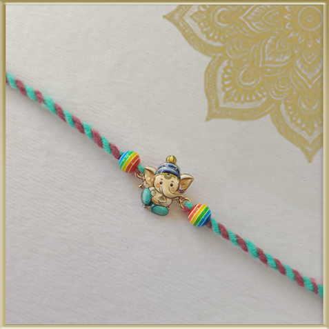 Cute Ganesha Cartoon Rakhi